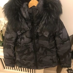 Jackets Coats Today Only Sam Camo Fur Trim Jetset Down